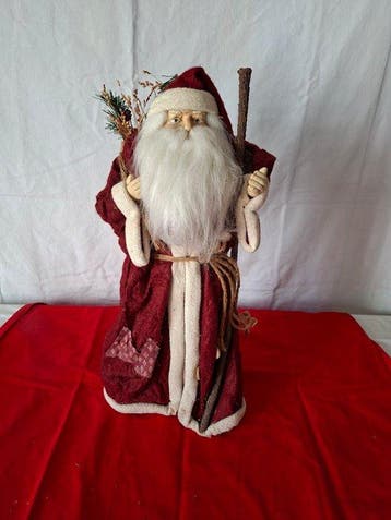 Figuur - Santas Knecht Ruprecht - Vilt/Jute/Karton, Nieuw