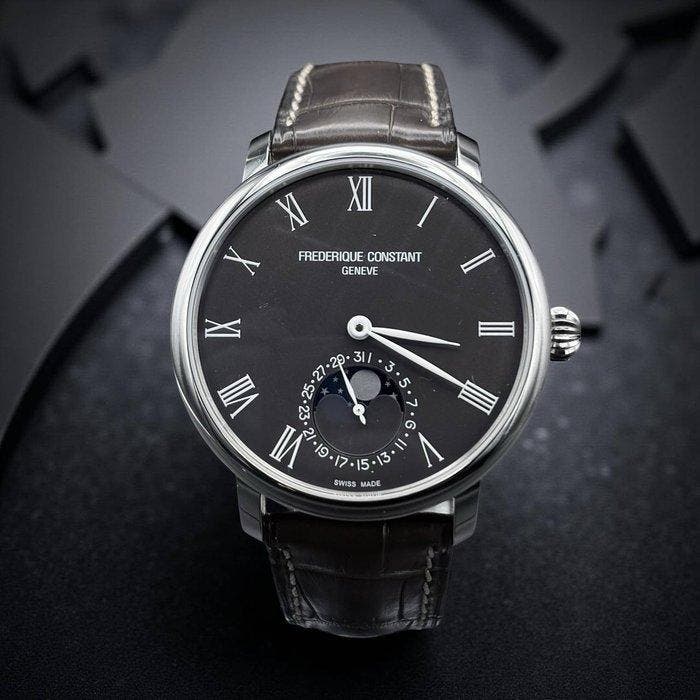 Frédérique Constant - Classics Moonphase - FC-705X4S4/5/6 -, Sieraden, Tassen en Uiterlijk, Horloges | Heren
