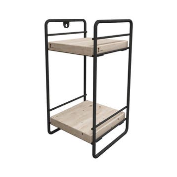 [en.casa] Badkamer organizer Pargas met 2 planken 26x14x13 c, Huis en Inrichting, Verzenden, Nieuw