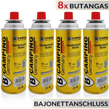 Butaangaspatronen set van 8 (Gereedschap, Voor in Huis), Verzenden, Nieuw