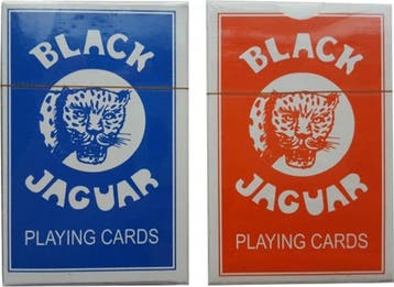 Speelkaarten - Black Jaguar Blauw of Rood (1 pak) | Black, Verzenden, Nieuw