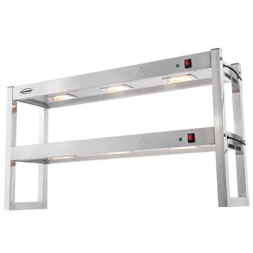 Etagère/Warmtebrug | RVS | 2 Niveaus | Verwarmd (Halogeen) |, Verzenden, Nieuw in verpakking