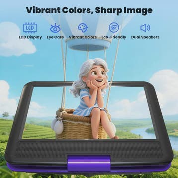 IeGeek Draagbare DVD Speler 11.5 inch met 9.5 inch HD Scherm, Audio, Tv en Foto, Dvd-spelers, Verzenden, Nieuw