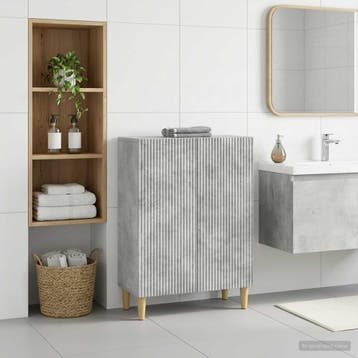vidaXL Badkamer Opbergkast ARNHEM Betongrijs 59,5 x 31 x 80, Verzenden, Nieuw