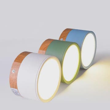 Nordic Hout LED Plafondspot - Dimbare Modern Design Verlicht, Verzenden, Nieuw