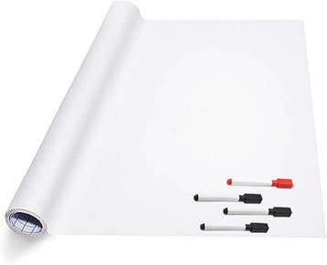 Whiteboard Folie XL Zelfklevend met 4 Stiften met Wisser -, Verzenden, Nieuw