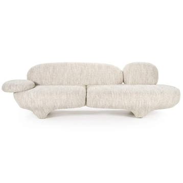 Bank Jayden - Beige Barkley - 95968 - rechte banken, Huis en Inrichting, Nieuw, Stof