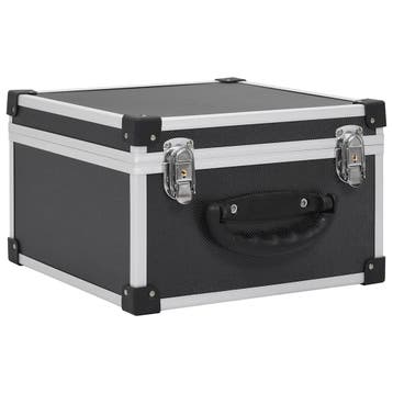 vidaXL Cd-koffer voor 40 cds aluminium ABS zwart, Verzenden, Nieuw