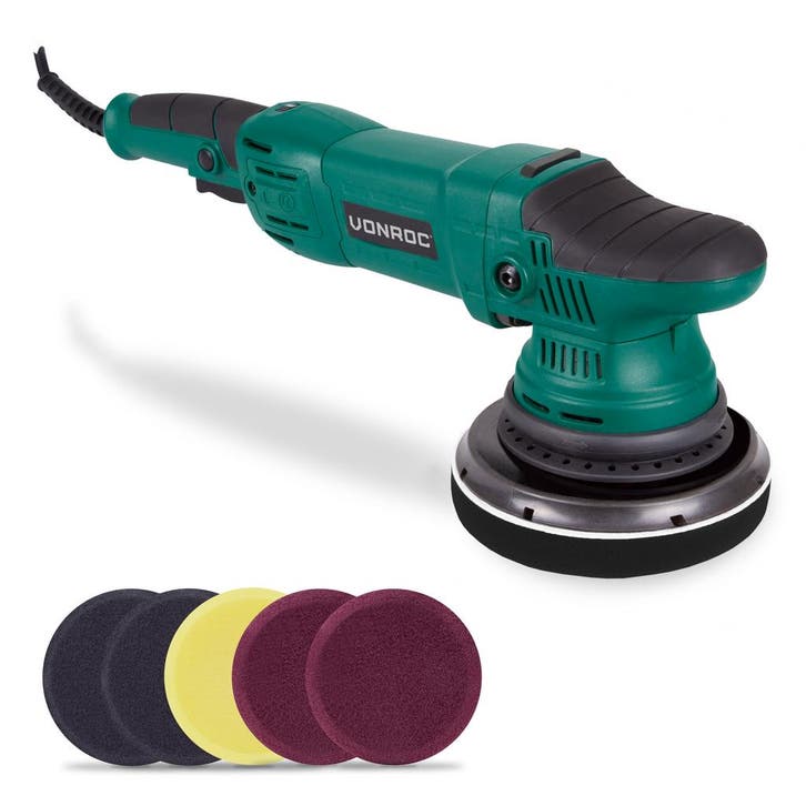 Polijstmachine 1050w - 150mm | Incl. 7 polijstschijven & 1, Doe-het-zelf en Verbouw, Gereedschap | Handgereedschap, Nieuw, Verzenden