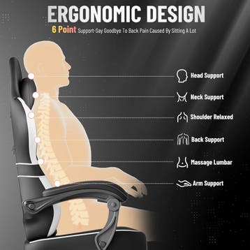 Ferghana Gaming stoel, ergonomisch, bureaustoel van stof, pv, Verzenden, Zo goed als nieuw