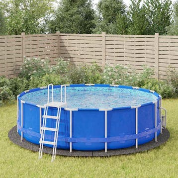 vidaXL Zwembadgrondzeil Ø458 cm polyester geotextiel, Verzenden, Nieuw