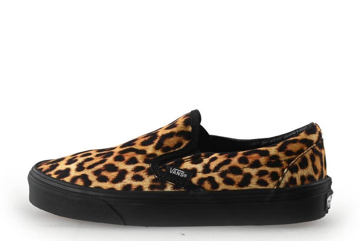 Vans Instappers in maat 37 Panter, Kleding | Dames, Schoenen, Overige kleuren, Zo goed als nieuw, Instappers, Verzenden
