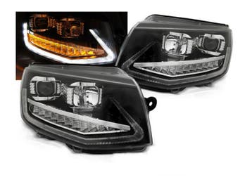 LED DRL knipperlicht koplampen Black, Auto-onderdelen, Verlichting, Verzenden, Nieuw, Volkswagen