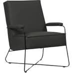 Set van 2 Leren fauteuils Hope - Toledo Antracite, Huis en Inrichting, Fauteuils, Nieuw, Ophalen of Verzenden, 50 tot 75 cm, Leer