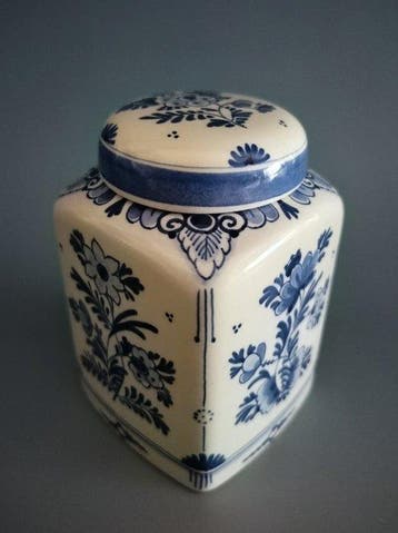 Royal Delft - Porceleyne Fles - M. Tims - Theekistje /