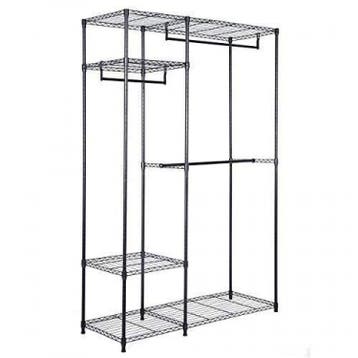 2dekans | Coast Draagbare stalen kast hanger opslag Rack, Ophalen of Verzenden