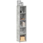 vidaXL Cd-kasten 2 st 21x16x93,5 spaanplaat betongrijs, Huis en Inrichting, Woonaccessoires | Cd- en Dvd-rekken, Verzenden, Nieuw