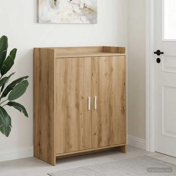vidaXL Schoenenkast 73,5 x 36 x 92 cm Bewerkt hout, Verzenden, Nieuw