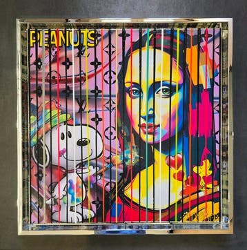 Elmago - Snoopy painting mona lisa pop(New)