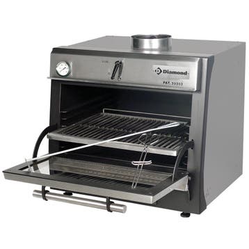 Houtskooloven-BBQ, GN 1/1 (60 Kg/h)/Roestvrij staal, Verzenden, Nieuw in verpakking
