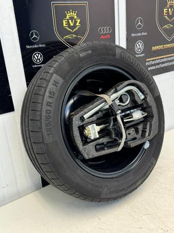 Reservewiel met Krikset VW Polo V 6R bj.2013 6R0601027 5x100, Auto-onderdelen, Gebruikt, 15 inch, Banden en Velgen, 185 mm