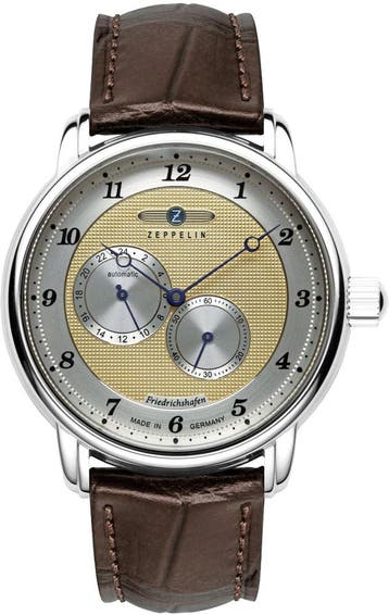 Zeppelin 8568-5 Friedrichshafen automatisch heren horloge, Overige merken, Staal, Verzenden, Polshorloge