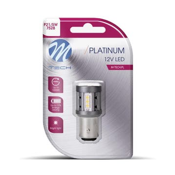 Blister M-TECH Platinum LB863W-01B - 1157 BAY15d P21/5W..., Verzenden, Nieuw