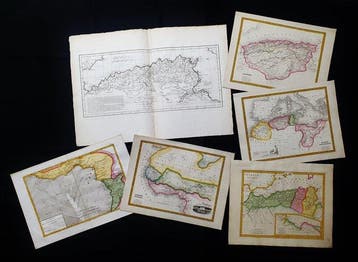 Afrika - [Lot van 6] - Noord-Afrika / Algerije / Libië /, Nieuw
