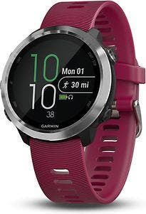 Garmin Forerunner 645 Music zilver met siliconenarmband rood, Verzenden, Zo goed als nieuw