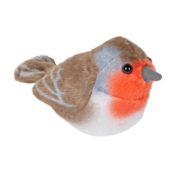 Wild Republic roodborstje knuffel - pluche - 14 cm - met, Verzenden, Nieuw