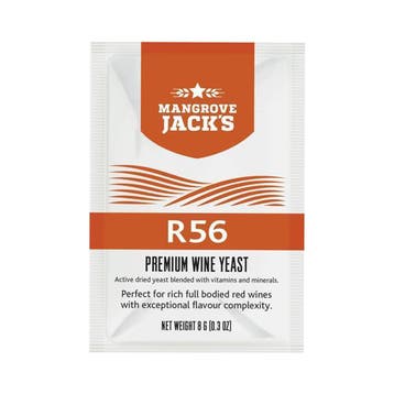 Mangrove Jacks - R56 Premium wijngist - 8 g (Wijn Gisten), Ophalen of Verzenden, Nieuw, Overige materialen, Overige typen