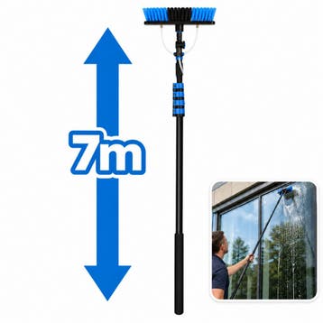 Nexxt Telescopische Waterbezem 7 M - Blauw, Verzenden