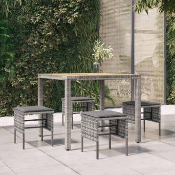 Loungeset voetenbank grijs | B-Keuze | 34% Korting, Vierkant, Minder dan 50 cm, Ophalen of Verzenden, Zo goed als nieuw