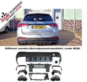 Mercedes-Benz GLC63 SUV | X254 | AMG Diffuser | 2022-2026 |, Auto-onderdelen, Mercedes-Benz, Nieuw, Ophalen of Verzenden, Achter