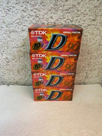 TDK - D 90 Lege audiocassette, Nieuw