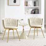 Set van 2 Draaibare Velvet Eetkamerstoelen –Comfort en Desig, Verzenden, Nieuw
