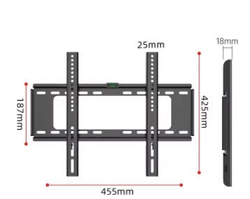 TV Muurbeugel 26–63 inch Platte Wandbeugel Slim Design, Audio, Tv en Foto, Televisiebeugels, Verzenden, Nieuw