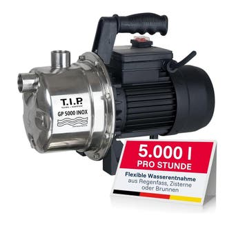 T.I.P. GP 5000 Inox tuinpomp 1200W, 5000 l/h, 4.5 Bar, ro..., Verzenden, Nieuw