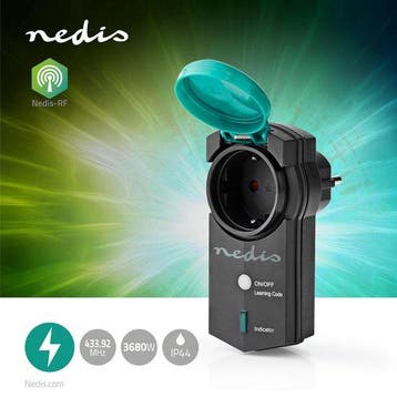 Nedis RF-stekker - Mesh / RF, frequentie 433 MHz - IP44 - 36, Verzenden, Zo goed als nieuw