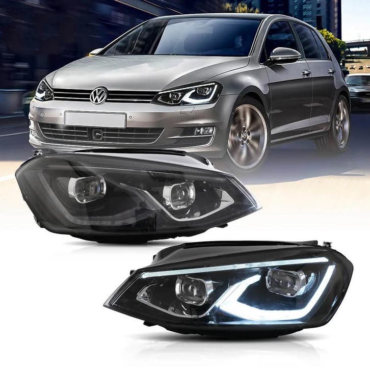 LED koplampen Golf 6, Auto-onderdelen, Verlichting, Nieuw, 3 maanden garantie, Volkswagen, Ophalen of Verzenden