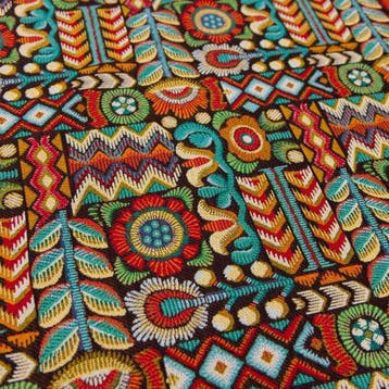 BA274 - Gobelinweefsel “Ethnic Totem” – Geometrische