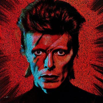 David Law - Crypto David Bowie X- Format XL 60x60