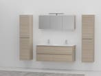 Veiling - 2-persoons 120 cm licht hout decor - Incl. kranen, Doe-het-zelf en Verbouw, Sanitair, Nieuw