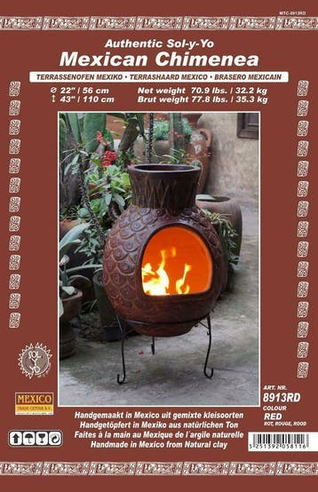 Mexicaanse Tuinhaard SOL-Y-YO Terraskachel GOEDKOOPSTE NL!, Tuin en Terras, Tuinhaarden, Ophalen of Verzenden, Nieuw