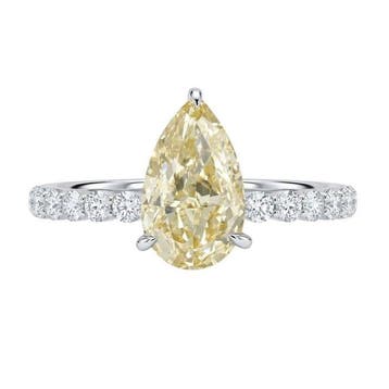 Zonder minimumprijs - Ring - 14 karaat Witgoud - 2.46ct. tw., Nieuw