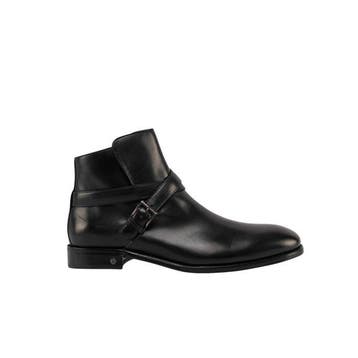 TESTONI - 8 UK - 42 IT - Piuma Ankle Boot Lux Calf Black -, Nieuw