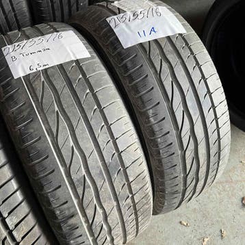 2 x Bridgestone Turanza 215-55-16 Zomerbanden 6,5mm, 16 inch, Ophalen of Verzenden, Band(en), Personenwagen