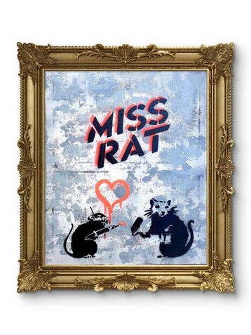 MISS RAT (1981) - MISS RAT WALL - BANKSY TRIBUTE
