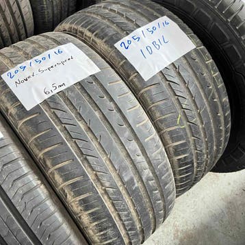 2 x Nexen 205-50-16 Zomerbanden 6,5mm, Gebruikt, 16 inch, Band(en), Personenwagen