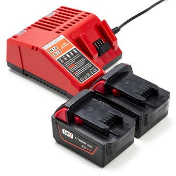 NRG Pack: 2x Milwaukee M18 B6 / 4932451244, 123accu huismerk, Verzenden, Nieuw